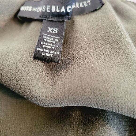 White house black market off shoulder layered print top - Picture 10 of 11